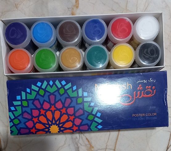 گواش 12 رنگ نقش کد 0012
