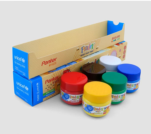 رنگ انگشتی پنتر یونیسف بسته 6 عددی