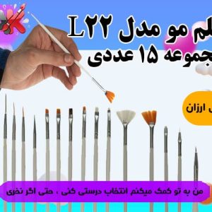 قلم مو مدل L22 مجموعه 15 عددی