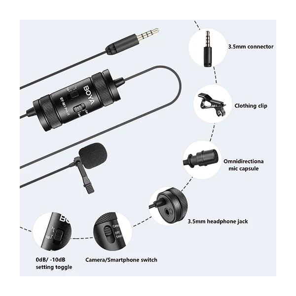 میکروفن یقه ای بویا مدل BYM1 PRO II