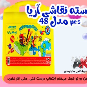 بسته نقاشی آریا مدل 48 pcs