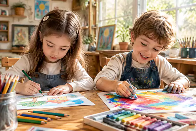 پاستل روغنی یا مداد رنگی برای کودک؟ 6 مداد رنگی آبرنگی چیست ؟