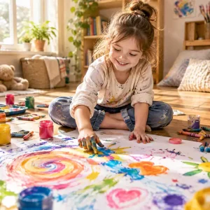 ۱۰ بازی هنری برای کاهش اضطراب کودک