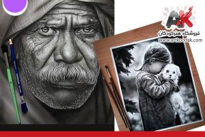 هنر سیاه قلم با مداد کنته 2 هنر سیاه قلم با مداد کنته