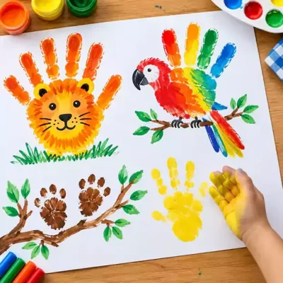مزایای استفاده کردن از رنگ انگشتی برای کودکان